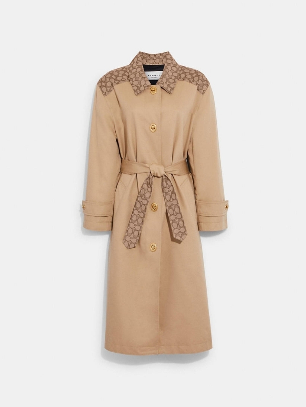 NEW Coach Women's Signature Turnlock Trench Coat